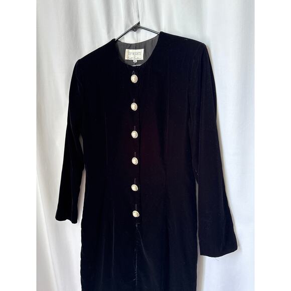 American Vintage SF Nights by Anita Kantor velvet formal dress large - Picture 10 of 16